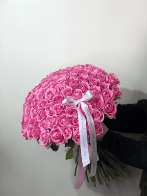 Монобукет №30 (75 шт), Розы импортные, 2500 - 4000 грн