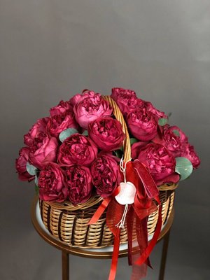 Корзина с цветами №14, Розы, 6000+ грн